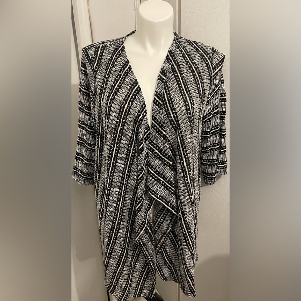 New Catherine’s Plus Size Open Front Stitch Casca… - image 1